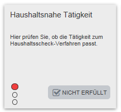 Bild: Kachelstatus "Nicht erfüllt"