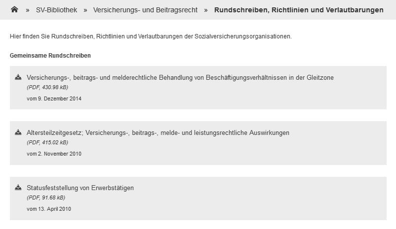 Dokumente in der SV-Bibliothek
