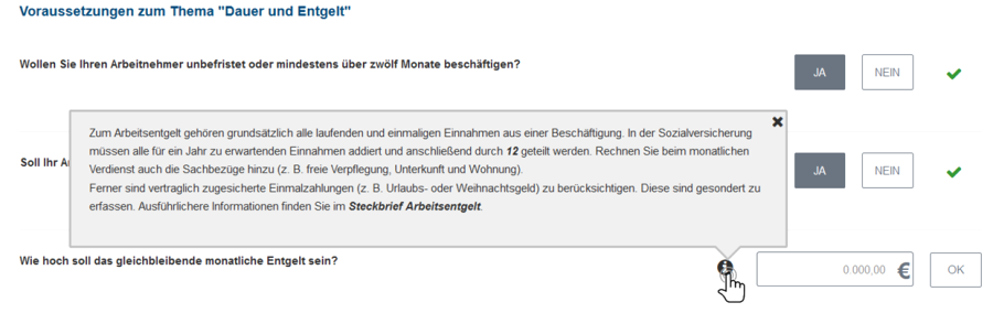 Bild: Informationstext zum Aufruf (Tooltipp)